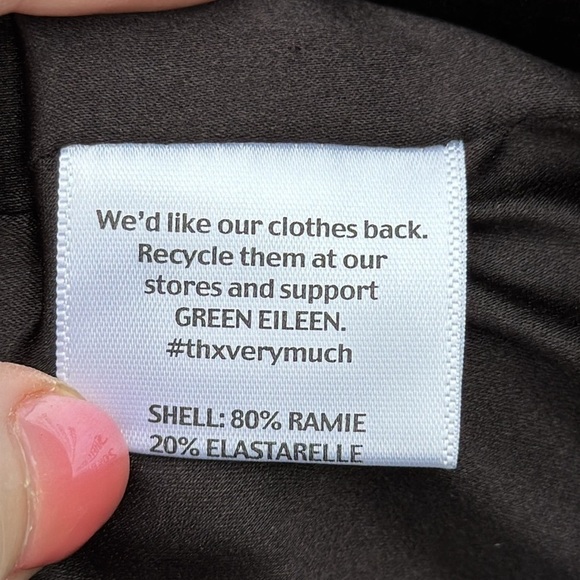 Eileen Fisher polished ramie zip up jacket, size medium - Picture 6 of 7